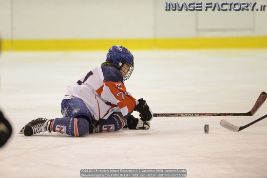 2015-02-15 Hockey Milano Rossoblu U12-Valpellice 0509 Lorenzo Spada